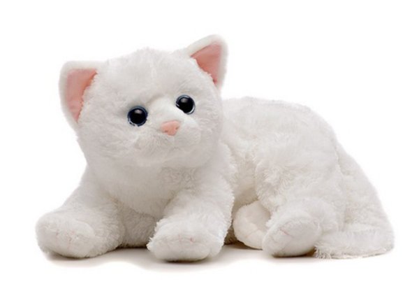 Мягкая игрушка кошка белая Crystal Classic, 25см