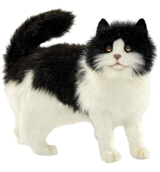 Мягкая игрушка Hansa кошка черно-белая 40 см