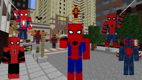 Человек паук майнкрафт Legends Mod