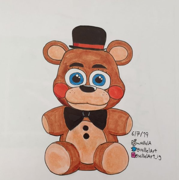 Игрушка Фредди нарисовать