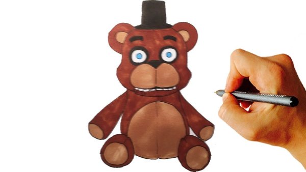 Мишка Фредди игрушка рисунок