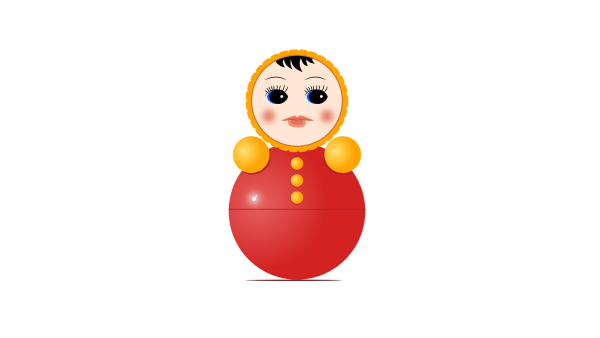 Неваляшка рисунок