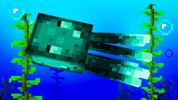 Glow Squid майнкрафт