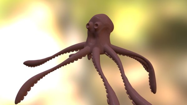Осьминог 3d модель