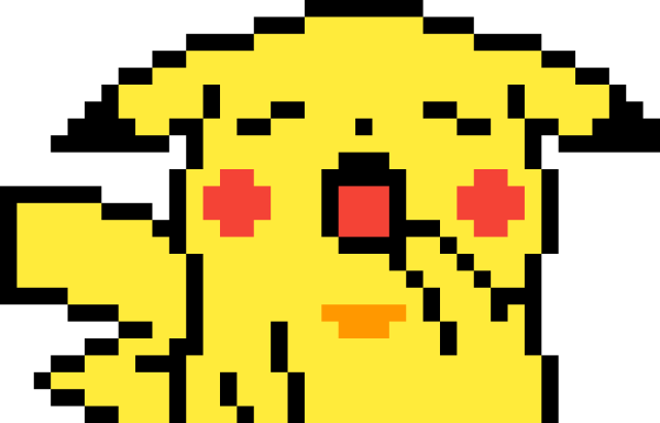 Pixel Art 32x32 Пикачу
