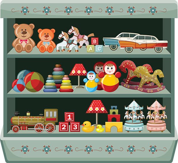 Витрина для игрушек для магазина для детей