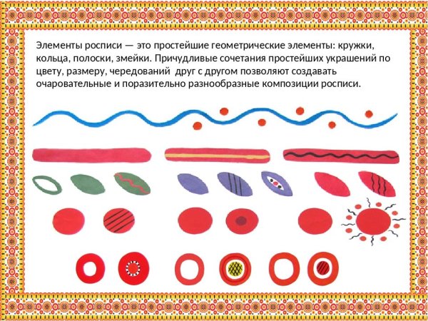 Элементы рисования дымковской росписи для дошкольников