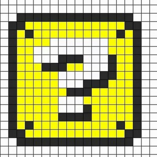 Рисунки по клеткам из МАЙНКРАФТА