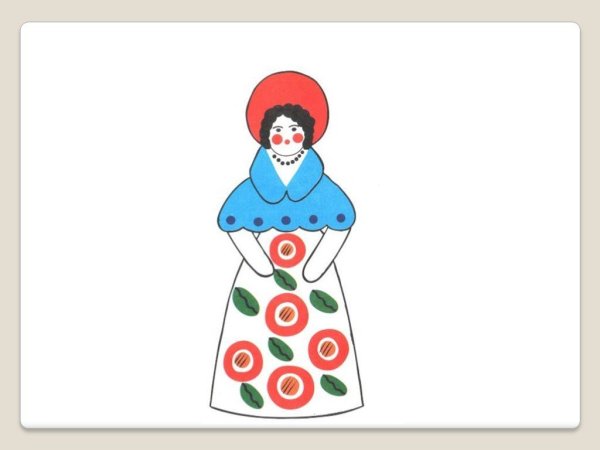 Дымковская барышня изо