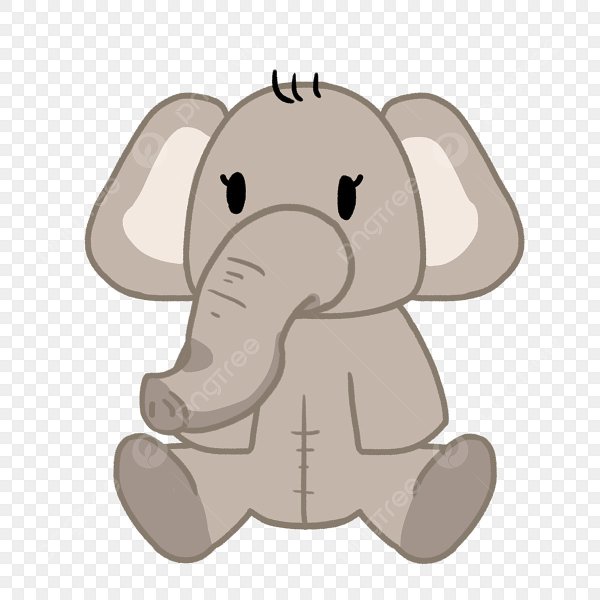 Иллюстрация с изображением слона( игрушка)