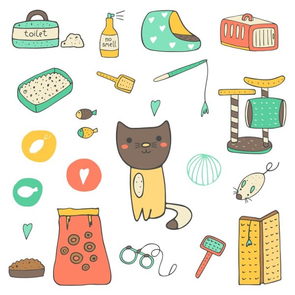 Вещи для бумажных котиков