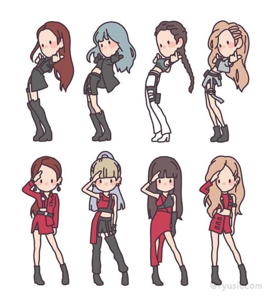 Чиби Black Pink Kill this Love