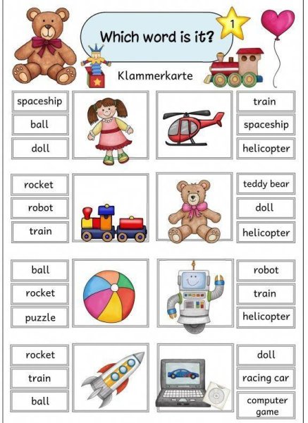 Toys английский для детей
