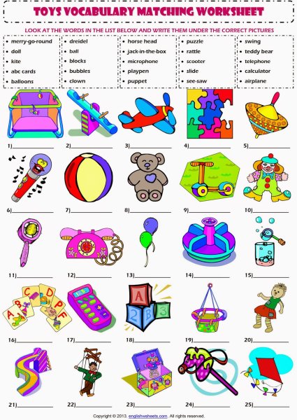 Toys английский для детей