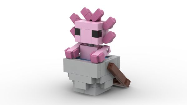 LEGO Minecraft аксолотль