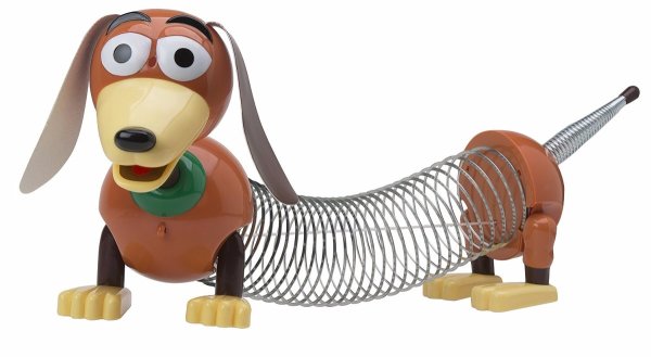 Игрушка такса с пружинкой