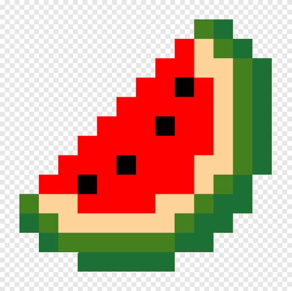 Рисование по клеточкам Арбуз