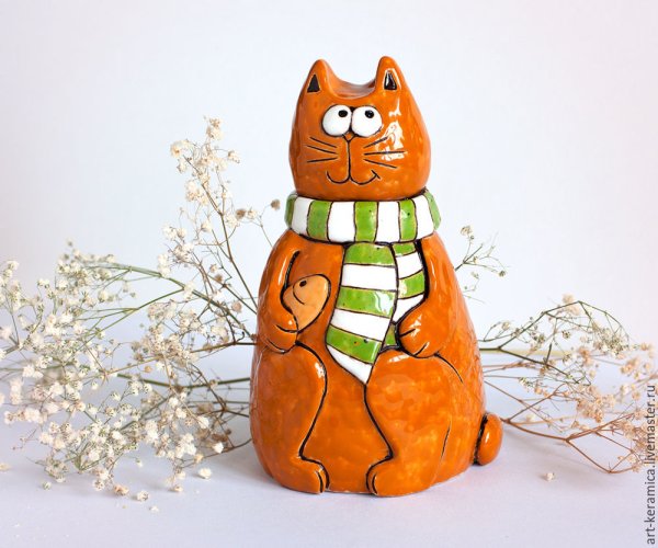 Кот керамика