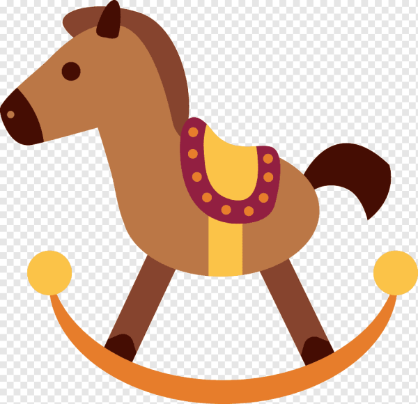 Лошадка качалка нарисованная
