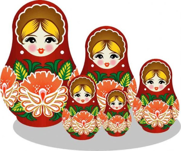 Матрешка рисунок