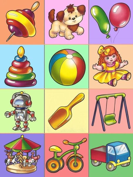 Карточки игрушки для детей для занятий