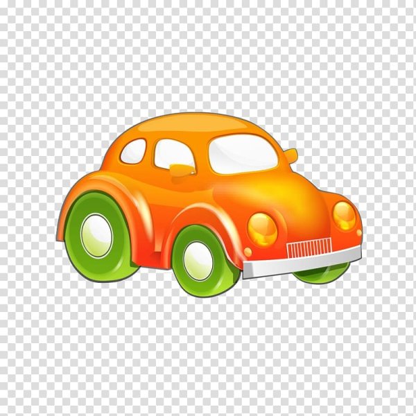Игрушечная машинка мультяшная