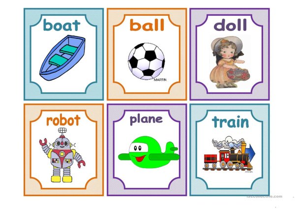 Toys карточки для детей