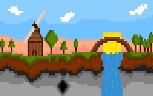 Пиксельные картины из МАЙНКРАФТА