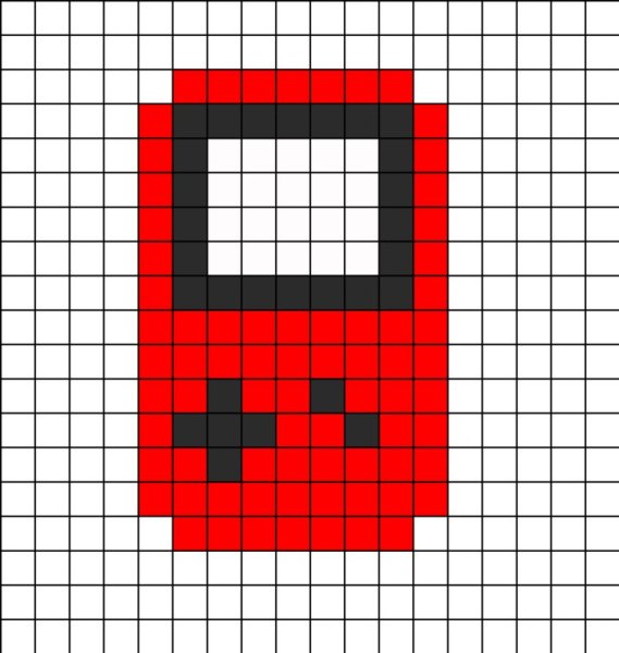 Рисунки по пикселям легкие