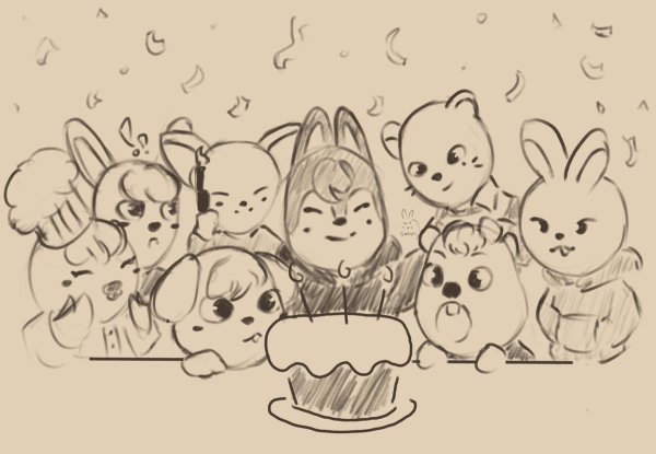 SKZOO раскраска Stray Kids