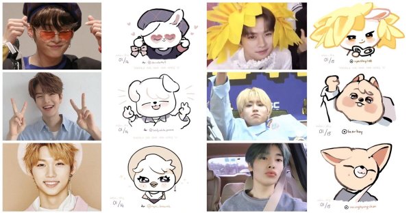 Милые рисунки Stray Kids