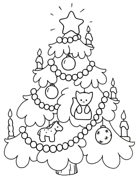 Новогодняя елка рисунок