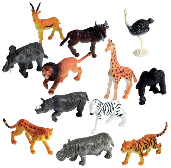 Игрушки Дикие животные наборы Jungle animal