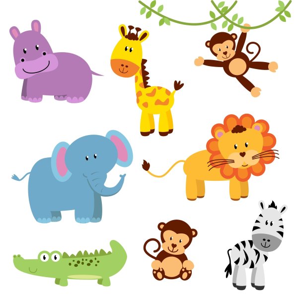 Животные рисунки для детей