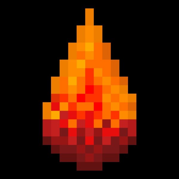 Пиксельный огонь