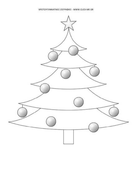 Елка раскраска