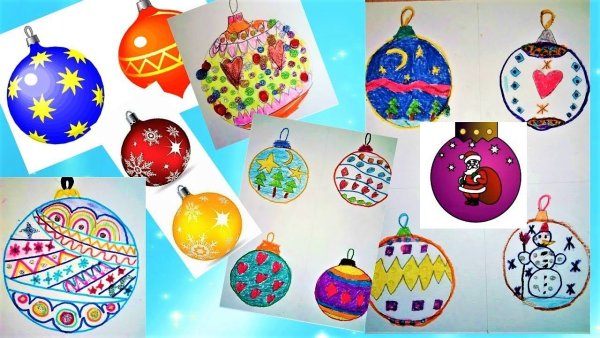 Новогодняя игрушка изо