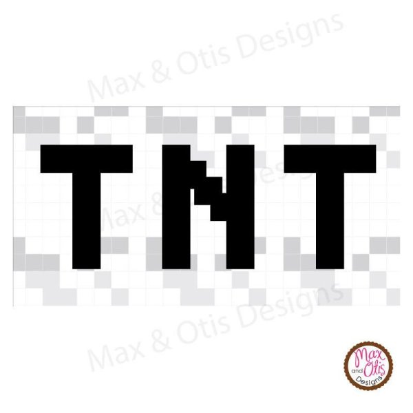Трафарет ТНТ из МАЙНКРАФТА