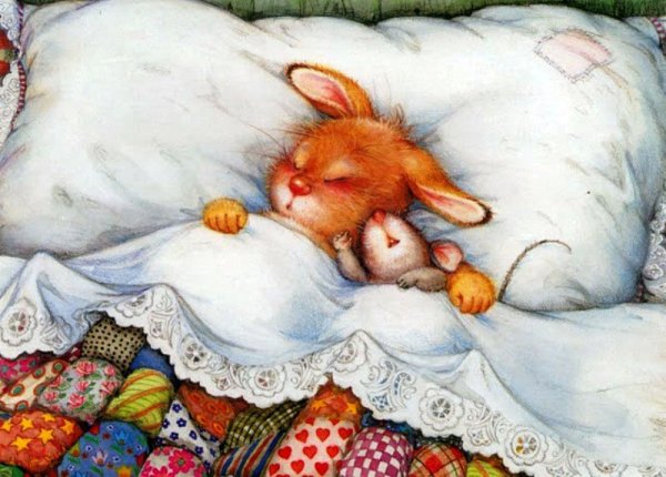 Лизи Мартин иллюстрации мышонок кролик