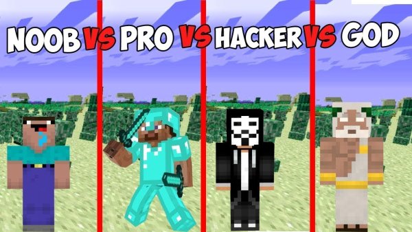 Майнкрафт NOOB vs Pro vs Hacker
