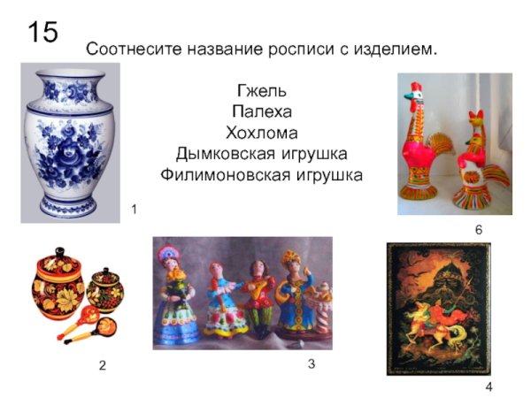 Палехская роспись Хохлома Дымковская