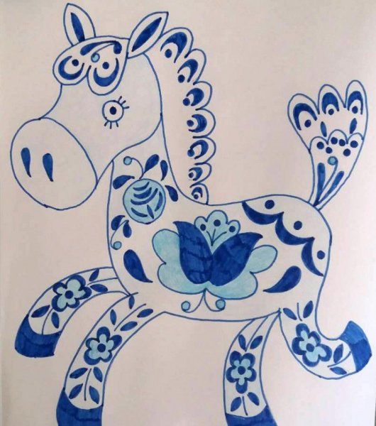 Гжель и Дымковская