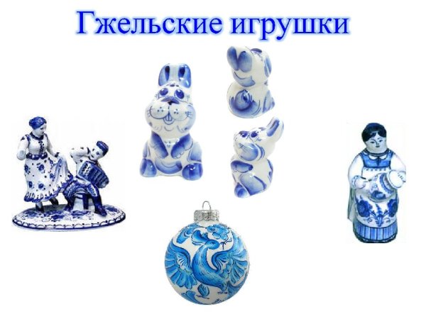 Гжельская игрушка раскраска