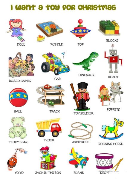 Toys Vocabulary for Kids