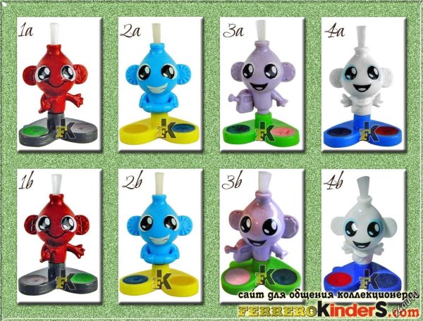 Игрушки из киндера Кисточки