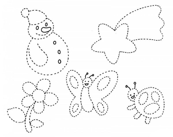 Рисование по точкам для детей 4-5 лет