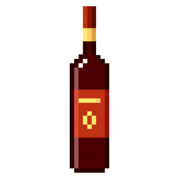Вино пиксель арт