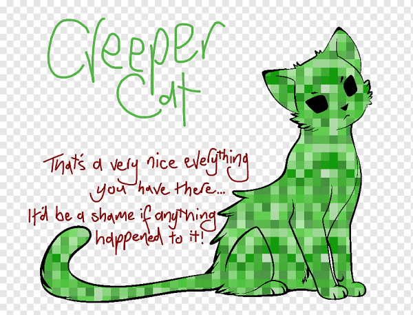 Кот с КРИПЕРОМ