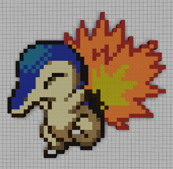 Покемон синдаквил Pixel