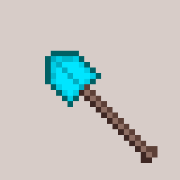 Minecraft алмазная лопата
